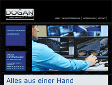 Tablet Screenshot of dogan-dienstleistungen.de